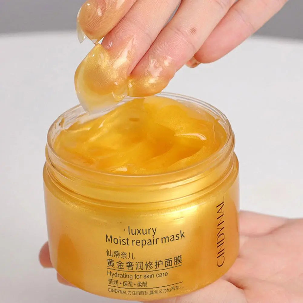 24K Gold Collagen Sleeping Face Mask – Firming & Moisturizing