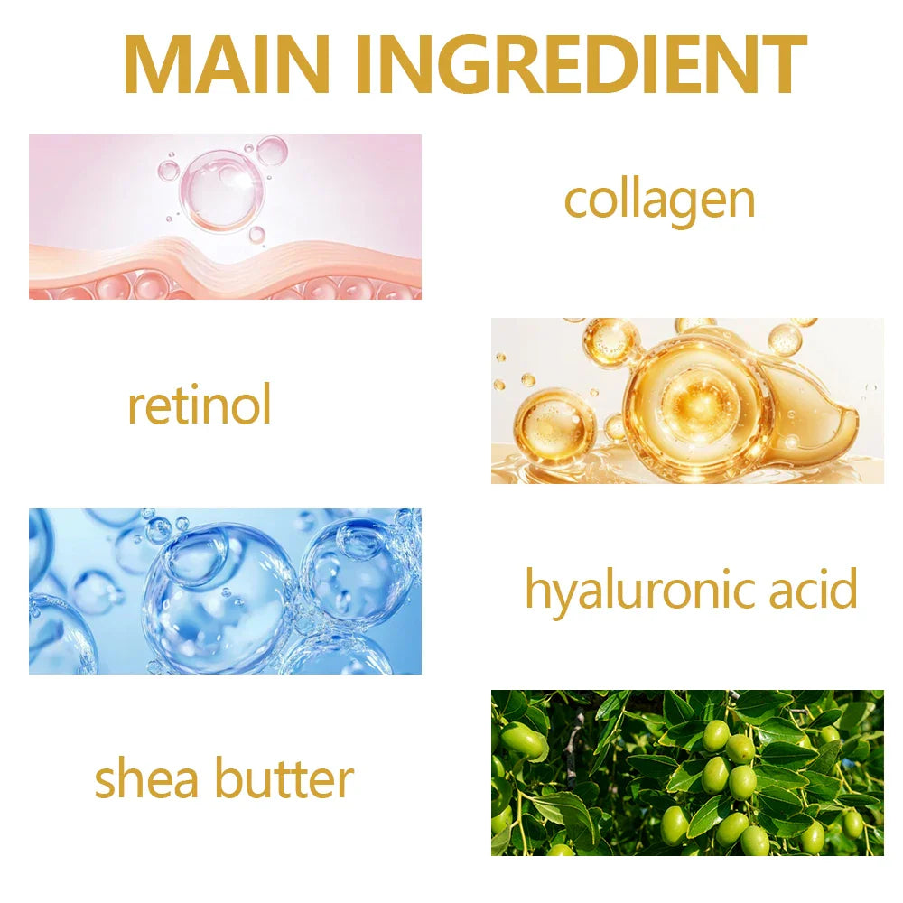 Retinol & Collagen Face Cream – Shea Butter, Vitamin E & Hyaluronate
