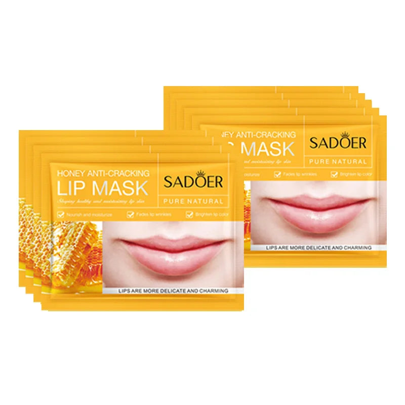 SADOER Fruit Collagen Lip Mask Patches – Hydrating 10 pcs