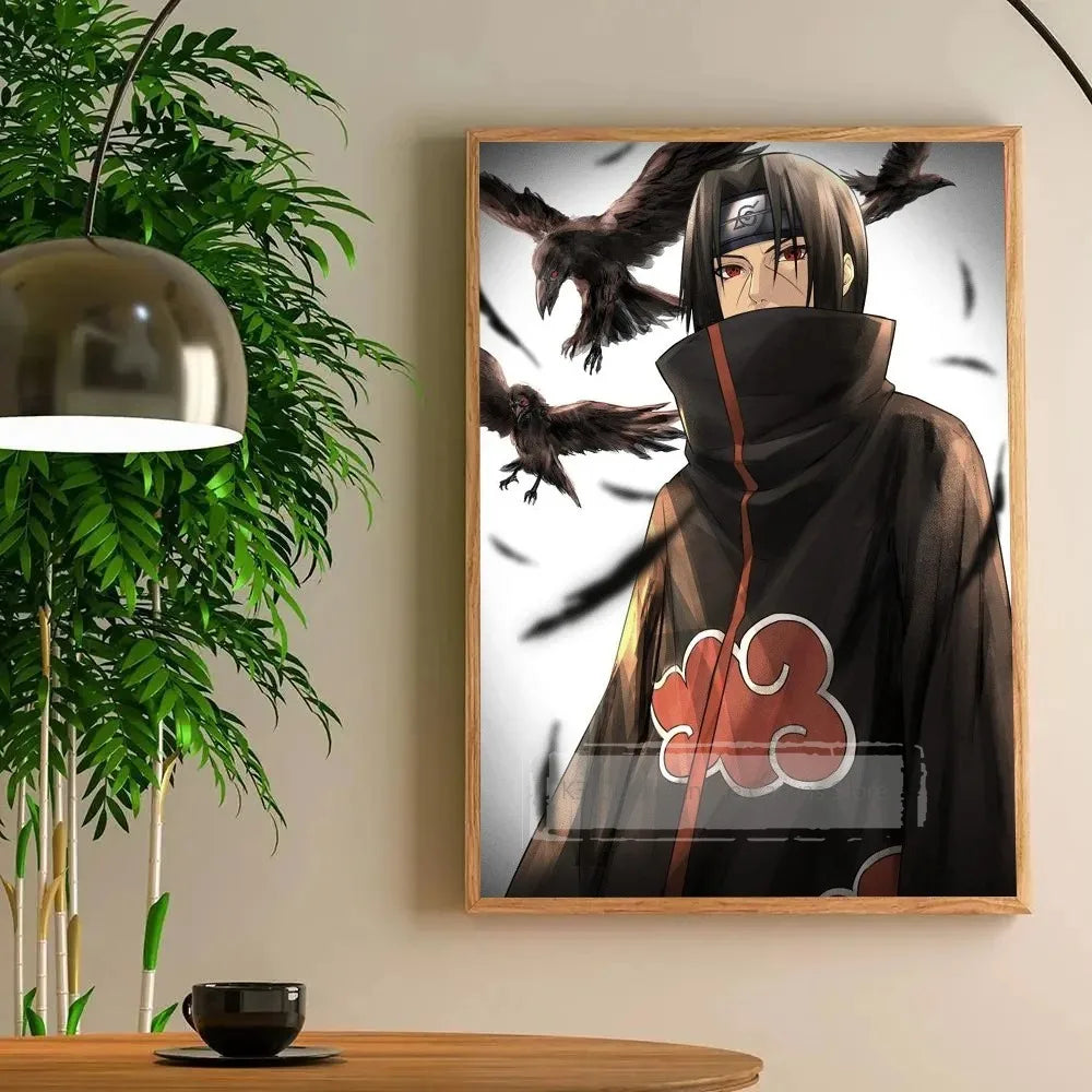 1pc Cool Anime I-Itachi U-Uchiha Anime Poster Paper Print Home Bedroom Entrance Bar Cafe Art Painting Decoration Peaceful Pleasures Health and Wellness K3-131-5 30x40cm