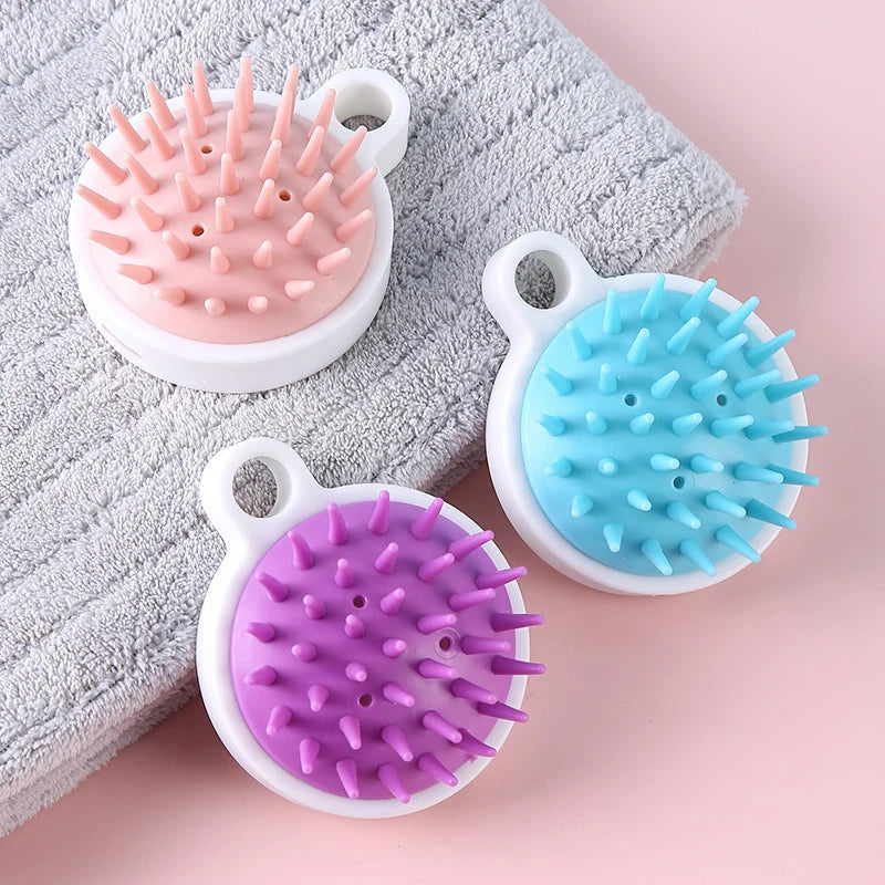 Silicone Scalp Massager Brush | Shampoo & Hair Growth Tool