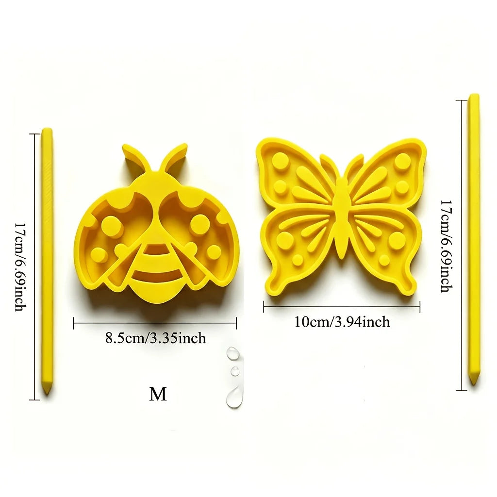 Bee & Butterfly Water Feeder | Garden Stake Drinking Station Garden Pollinator Feeder Peaceful Pleasures Health and Wellness