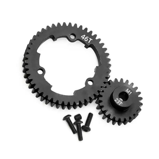 RC Car Alloy Upgrade Gear Set | 46T 50T 52T 54T + 23T Pinion RC Car Gear Set Peaceful Pleasures Health and Wellness