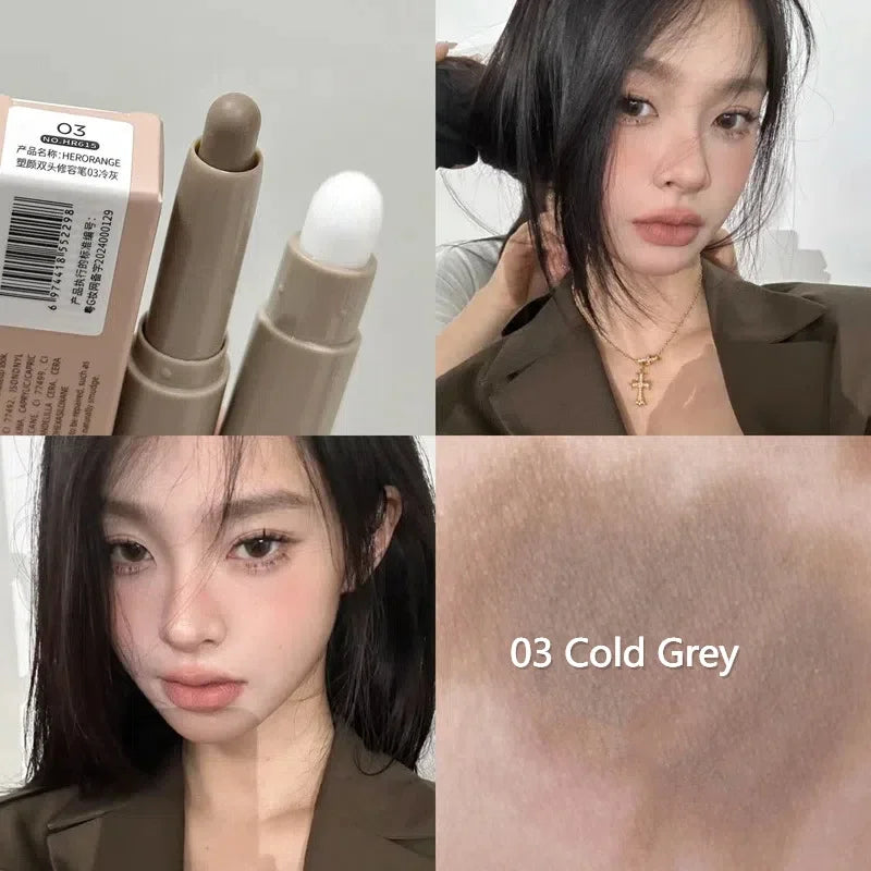 Double-Head Contour Pen & Smudge Brush | Nose Shadow Stick