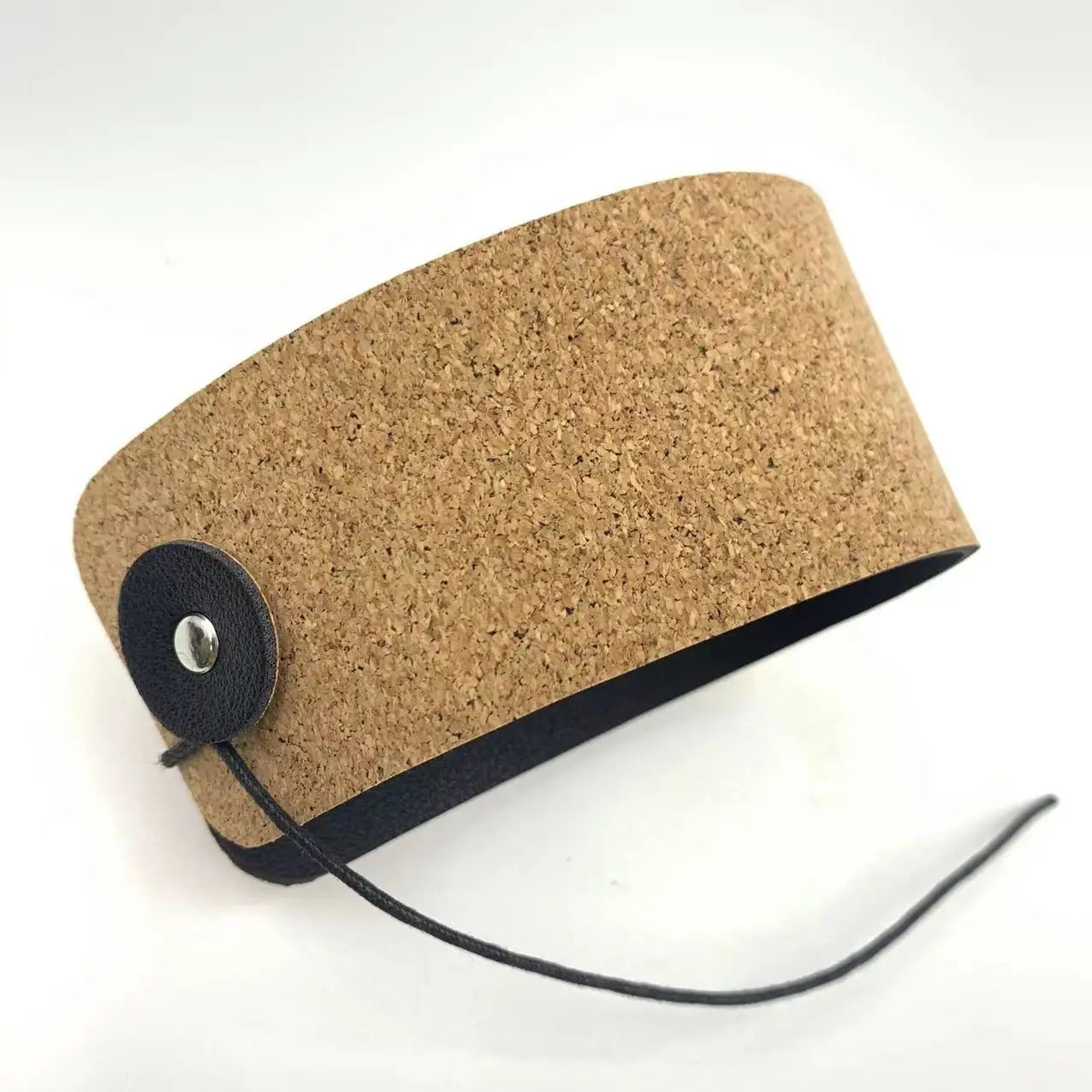 Foldable Primary Color Cork Leather Cup Sleeve Leather Pattern Iced Coffee Cup Sleeve Stainless Steel Peaceful Pleasures Health and Wellness