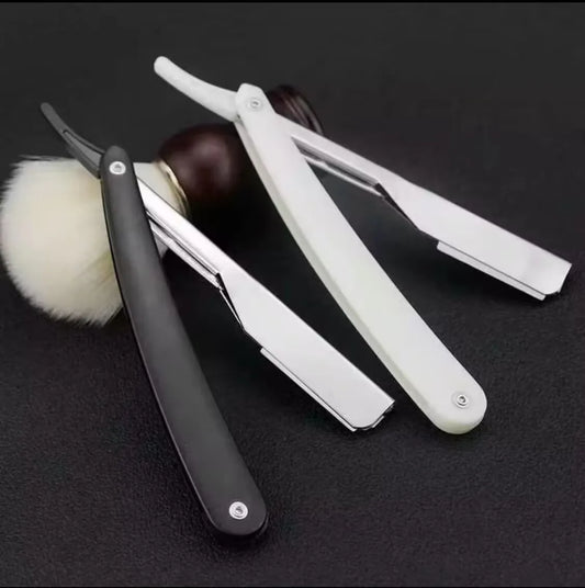 Men's Folding Straight Razor Set + 10 Blades | Barber Edge Straight Razor Set Peaceful Pleasures Health and Wellness