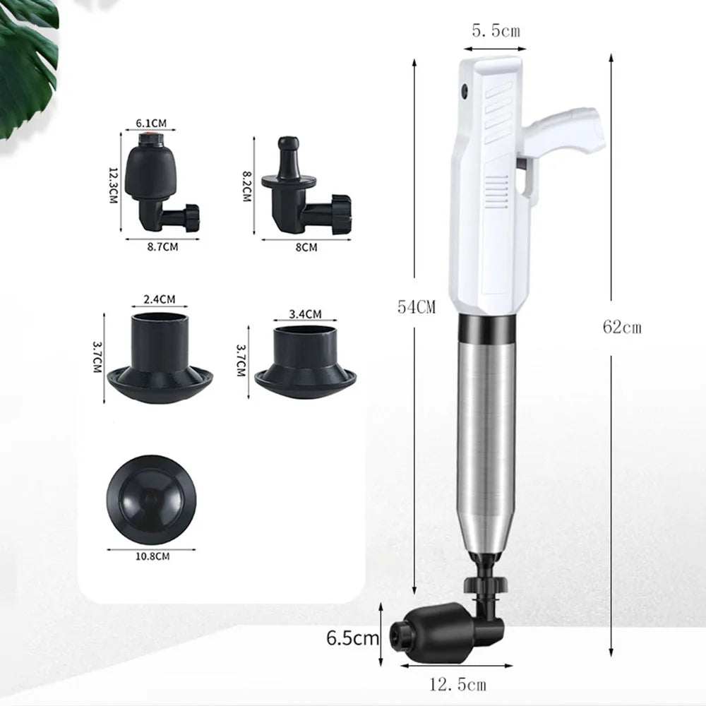 Powerful Electric Toilet Plunger Shock Wave Unblocker Anti-Splash Sewer Drain Pneumatic Pipe Dredging Tool For Blocking Unblock Peaceful Pleasures Health and Wellness