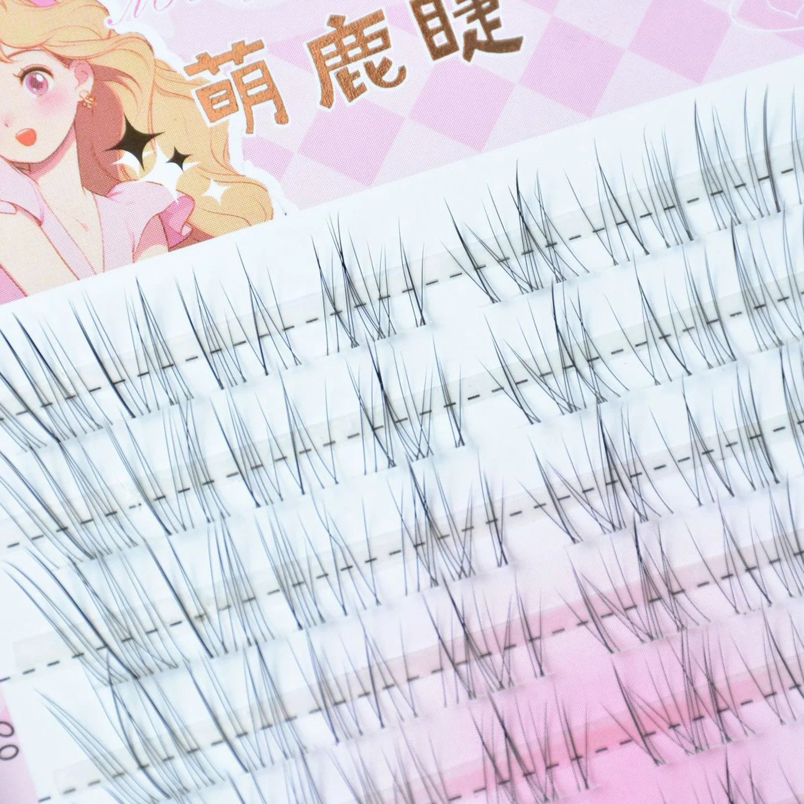 C Curl 8-12mm Eyelash Clusters Natural Wispy Soft Transparent Stem Fairy Comic Fake Eyelashes Segmented Lash Extension Peaceful Pleasures Health and Wellness