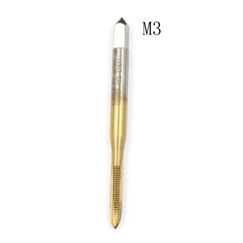 HSS Metric Thread Tap Set M2–M8 Straight Flute Screw Plug Tap Thread Tap Peaceful Pleasures Health and Wellness M3