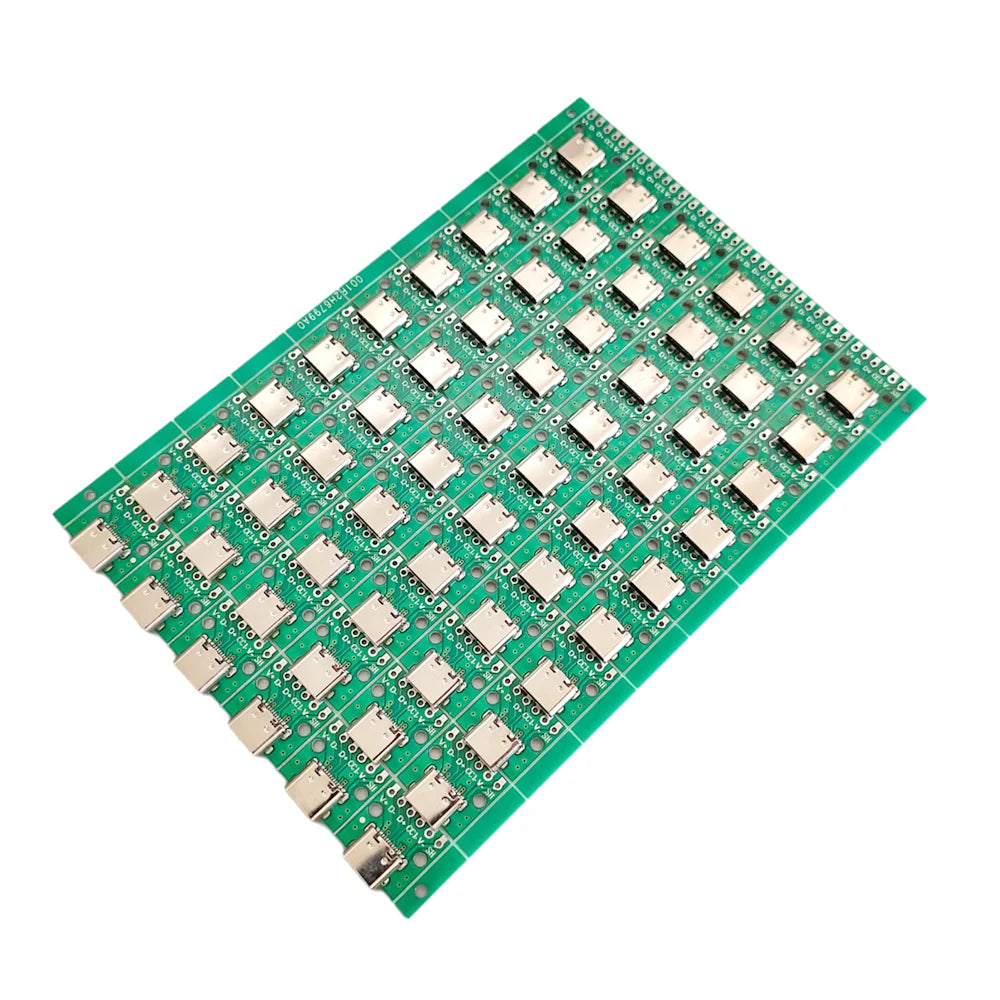 2/5/10pcs 6Solder Joint USB TYPE-C To DIP PCB Connector Needle Free Pinboard Test Board Solder Female Dip Pin Header Adapter Peaceful Pleasures Health and Wellness