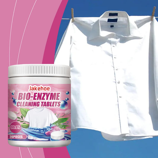 JAKEHOE Stain Remover Effervescent Tablets | Laundry Cleaning Laundry Stain Remover Peaceful Pleasures Health and Wellness
