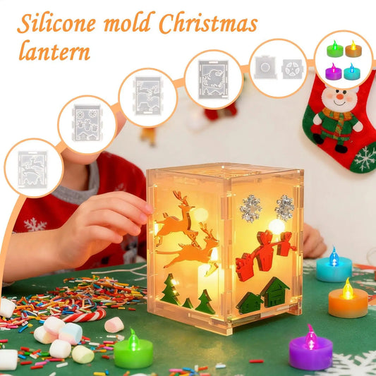 Christmas Molds For Resin 6-Piece Silicone Epoxy Resin Casting Mold For Craft Reusable Mould Craft Supplies For Wax Plaster Peaceful Pleasures Health and Wellness