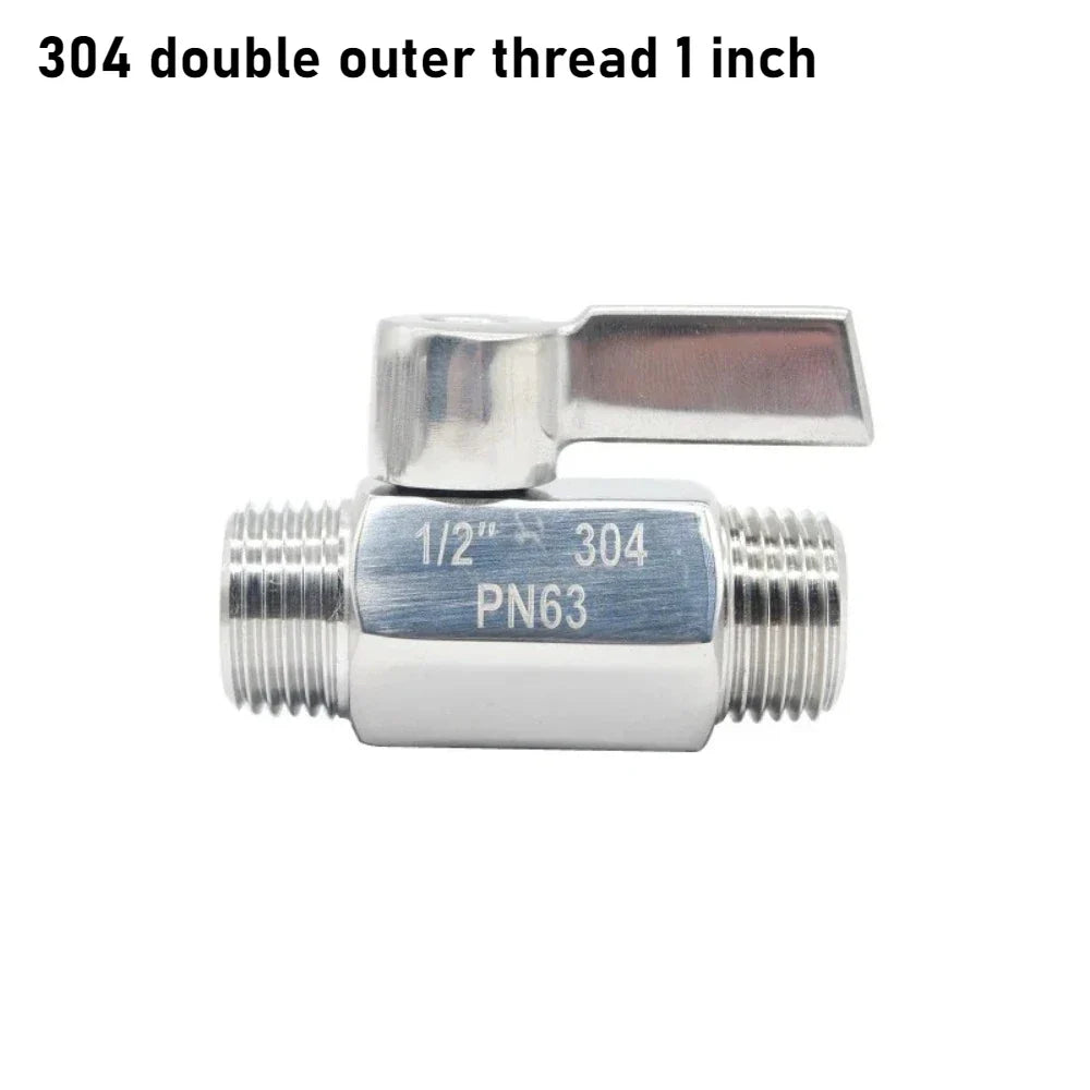 304 Stainless Steel Mini Ball Valve PN63 – Threaded Two-Way