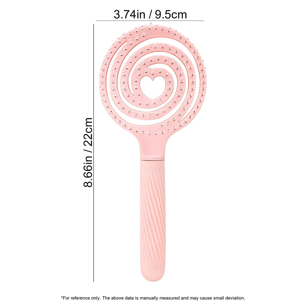 Heart Hollow Detangling Hairbrush & Scalp Massage Comb for Wigs