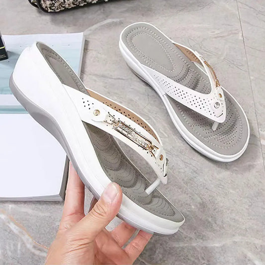 2024 Women's Slippers New Fashion Slides Non-Slip Shoes Beach Sandals Women Outside Leisure Flip Flops Wear Open Toe Peaceful Pleasures Health and Wellness