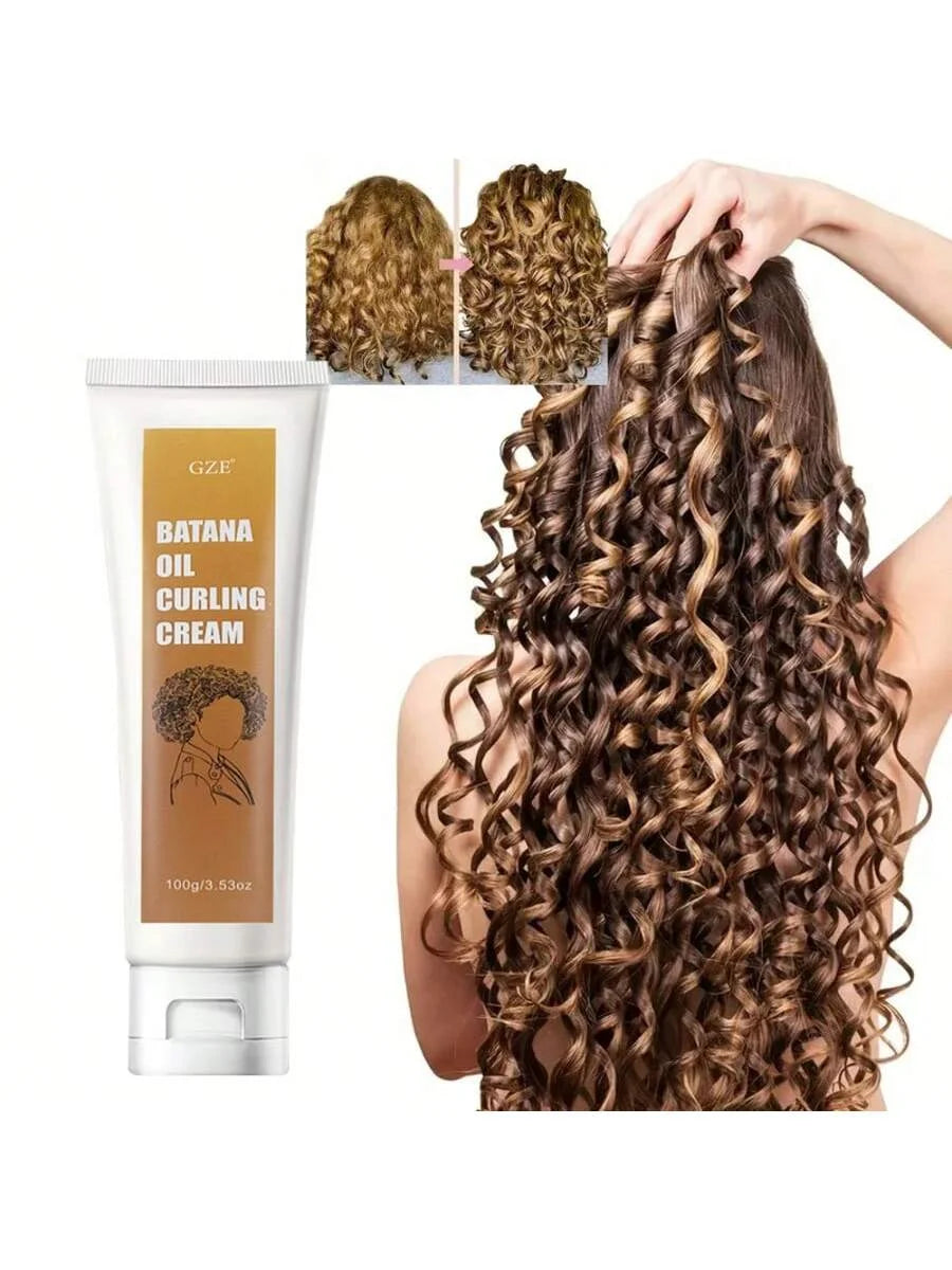 GZE Batana Oil Curling Cream – Curl Activator & Frizz Control