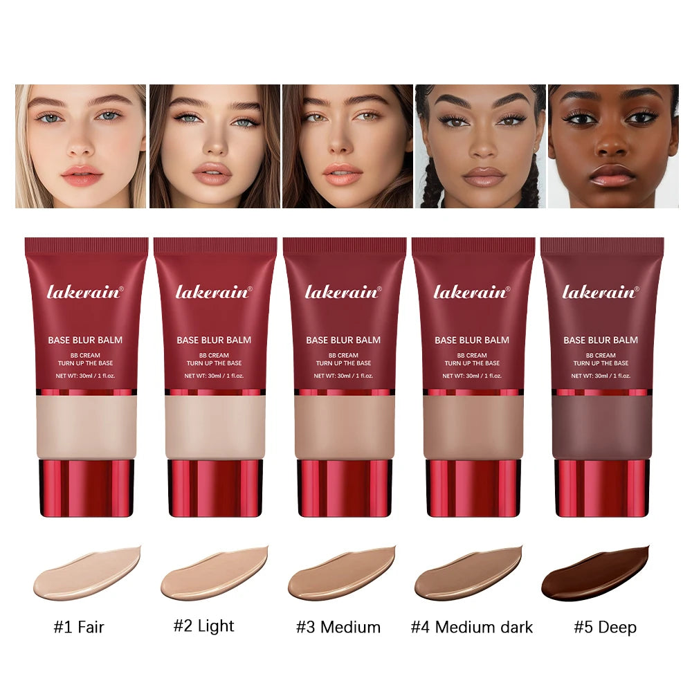 Base Blurring Foundation 5Colors Long Lasting 24H Control Oil Smooth Matte Balancing Shine Base Bronze Cosmetics Makeup Peaceful Pleasures Health and Wellness