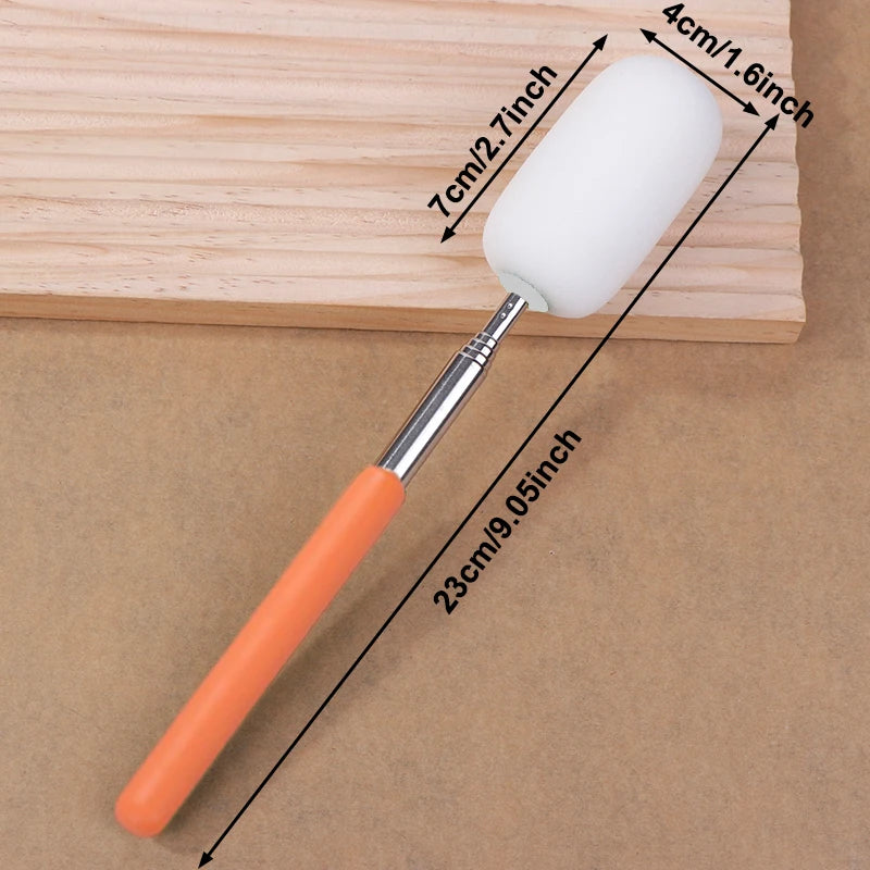 Telescopic Pottery Sponge Stick | Ceramic Throwing Tool Pottery Sponge Tool Peaceful Pleasures Health and Wellness L