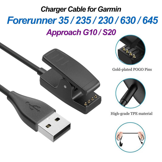 Garmin USB Charger Cable – Forerunner, Lily 2, Vivomove & More Peaceful Pleasures Health and Wellness