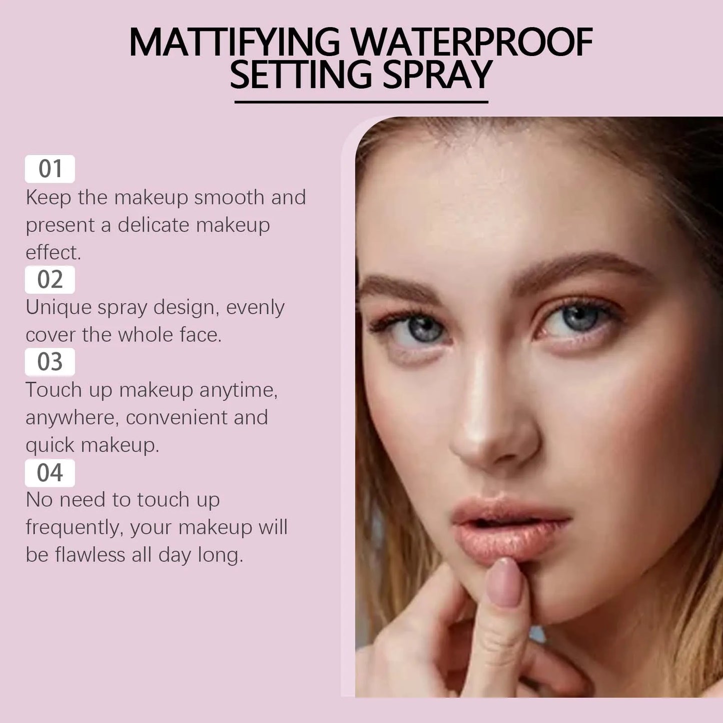 Jaysuing Matte Makeup Setting Spray – Waterproof & Oil Control