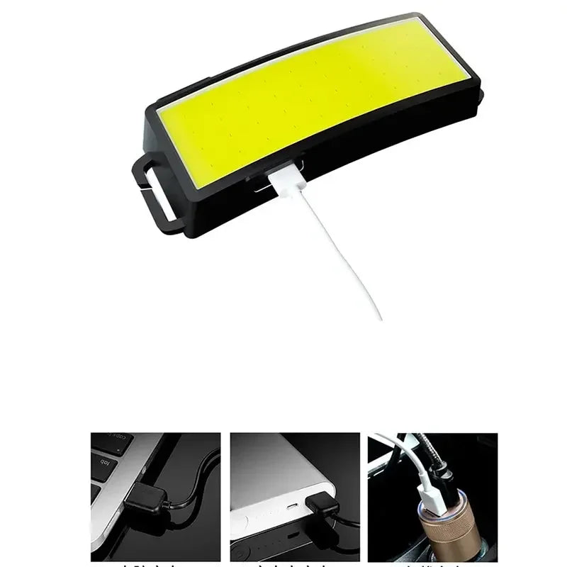 ESMARTER COB LED Rechargeable Headlamp – Camping & Outdoor