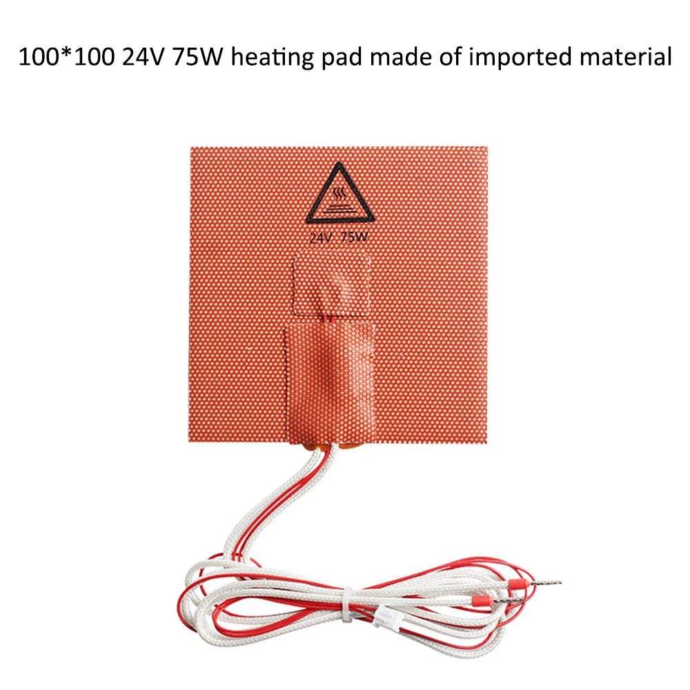 100*100mm 24V 75W Imported Material Heat Bed Heating Pad for VONON0.1/0.2 3D Printer Accessories Peaceful Pleasures Health and Wellness