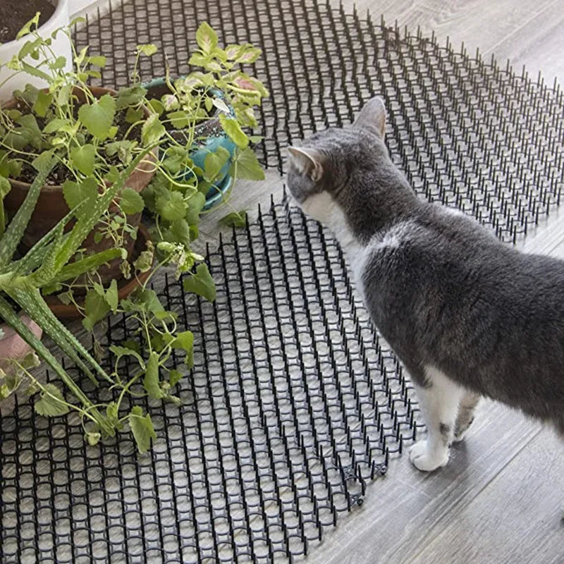 12x Garden Cat Scat Mat Anti Cat Dog Repellents Mat Deterrent Spike Mat Prickle Strip Dig Stop Outdoor Garden Supplies Peaceful Pleasures Health and Wellness