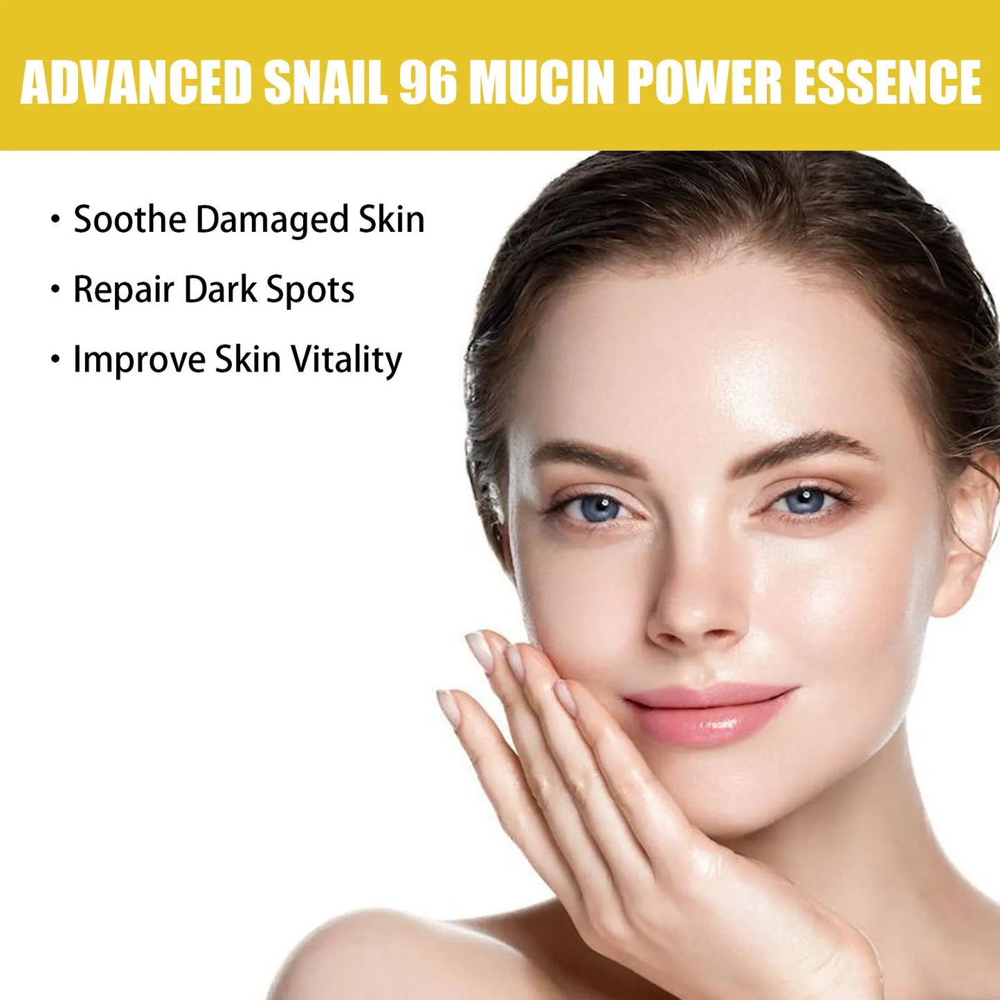 EELHOE Snail Serum Original Hyaluronic Acid Moisturizing Face Lifting Firm Skin Tightening Repair Skin Nourish Snail Slime Serum Peaceful Pleasures Health and Wellness