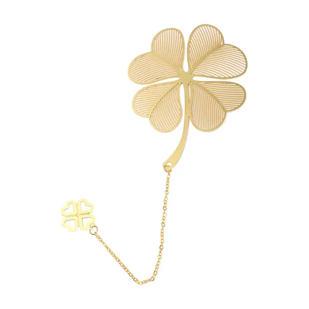 Leaf Vein Maple Leaf Retro Book Clip Chinese Style Page Clip Book Holder Metal Bookmark Bookmark Hollow Book Mark Leaf Bookmark Peaceful Pleasures Health and Wellness four leaf chain