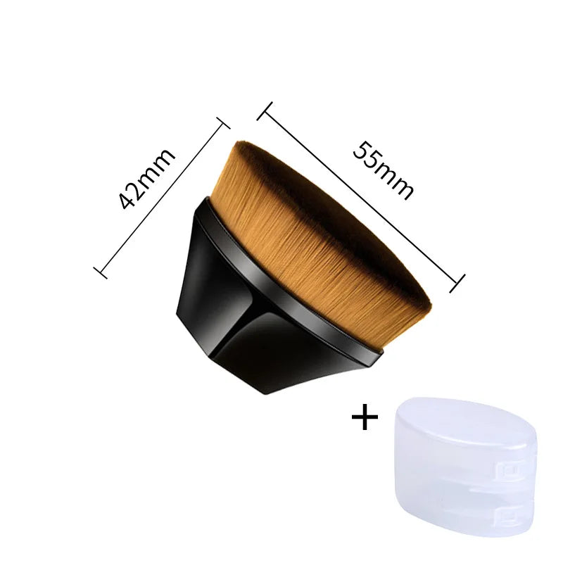 New Magic Makeup Brush Beauty Powder Face Blush Brushes Portable Professional Foundation Brush Large Cosmetics Soft Base Make up Peaceful Pleasures Health and Wellness Mini Black box