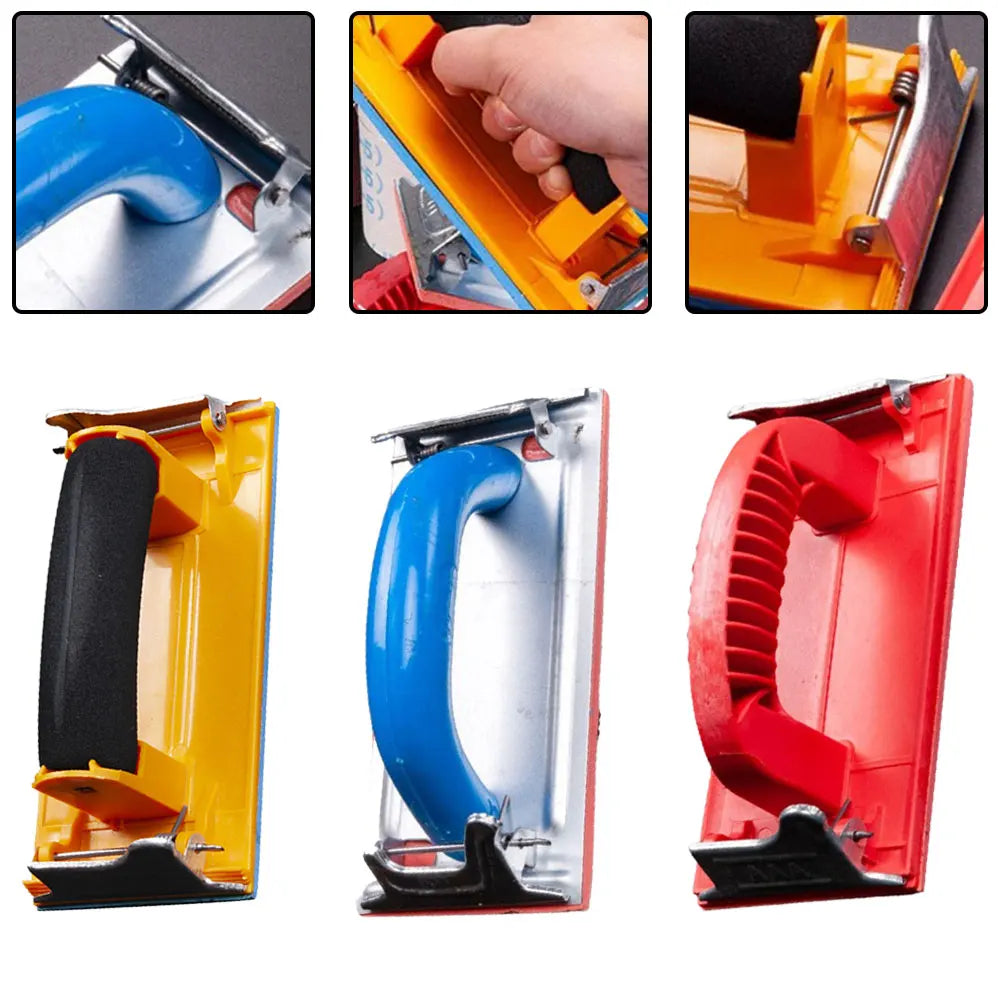 Hand Sander Block – Drywall & Wood Sandpaper Grip Tool