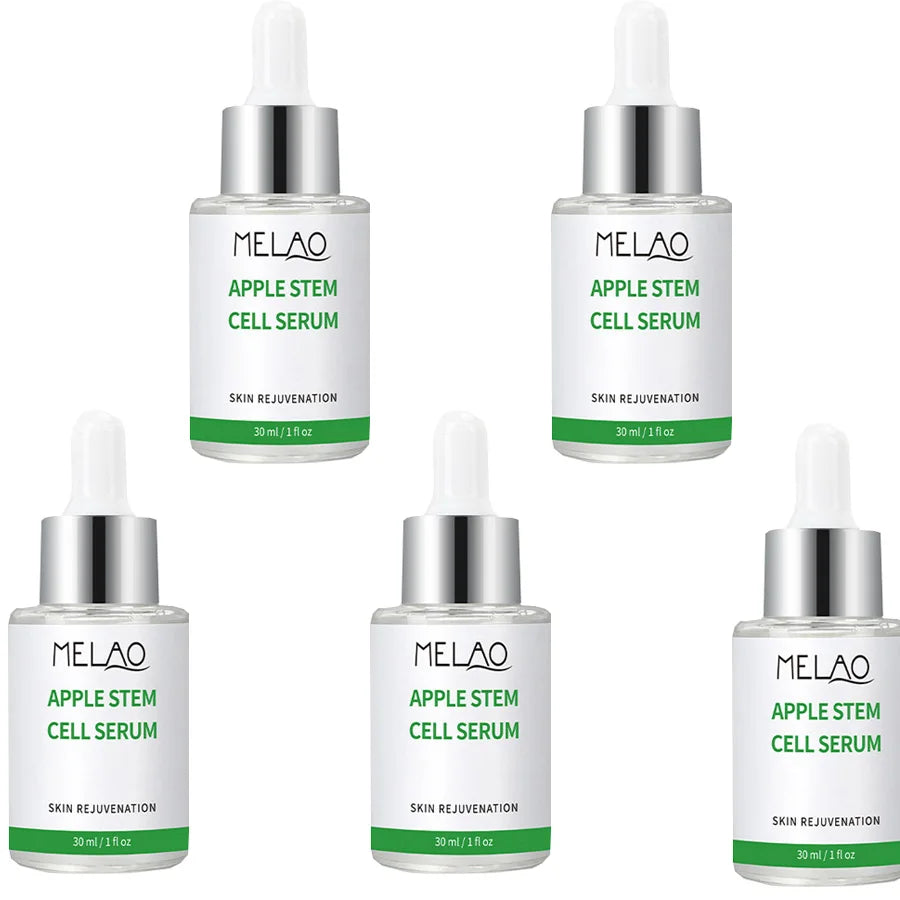 Apple Stem Celll Serum Rejuvenates Skin Diminishes Fine Lines Hydrates Skin, For Radiant and Youthful Skin Firming And Lifting Peaceful Pleasures Health and Wellness 30mlx5 pieces