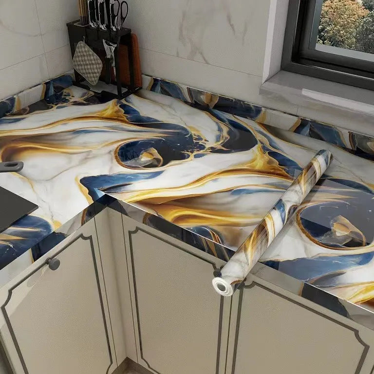 Patterned wallpaper gilt marble home decoration building materials background wall Gilt marble wallpaper Peaceful Pleasures Health and Wellness 053 40x600CM