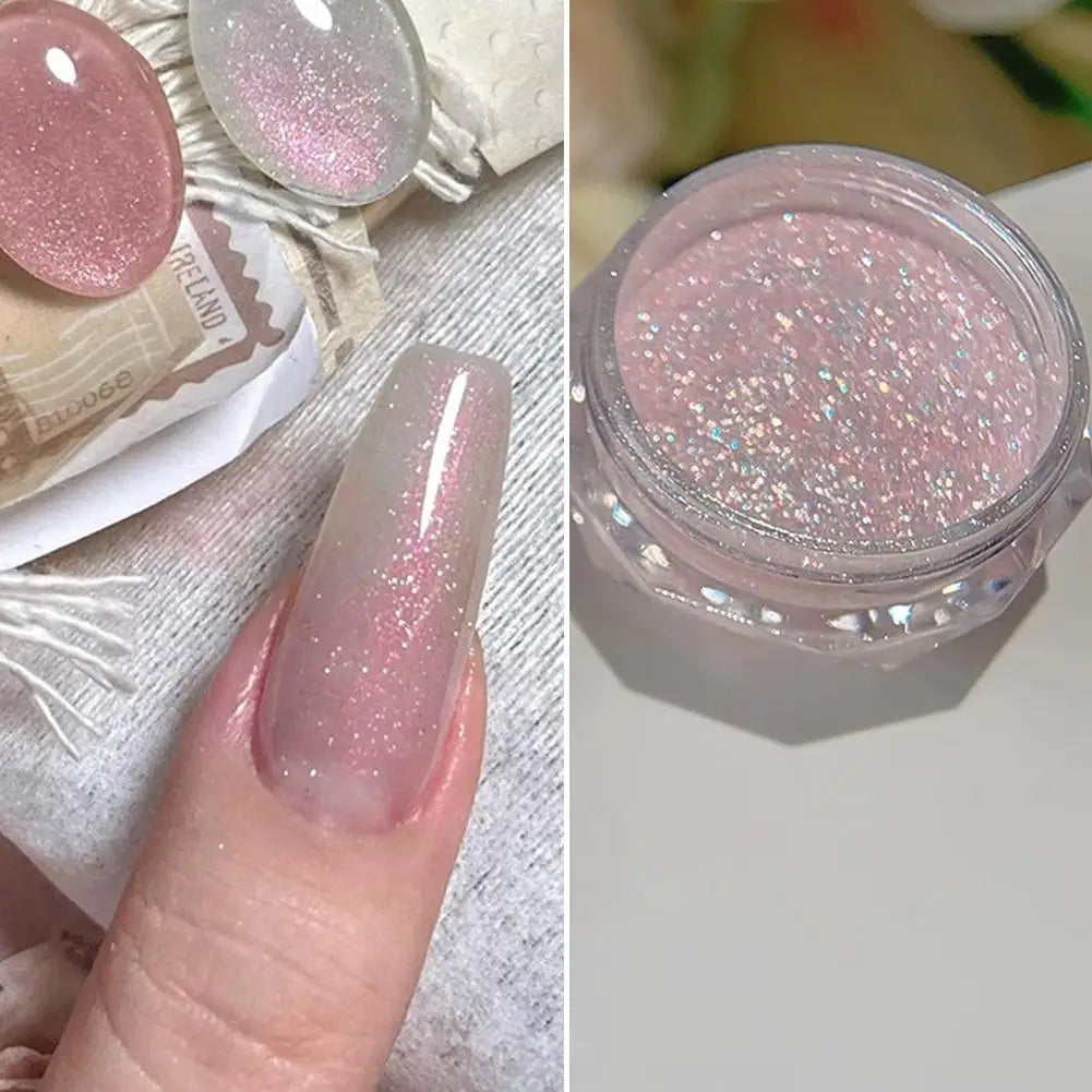 Pearl Effect Nail Powders Mirror Aurora Chrome Mermaid Nails Art Powder Rainbow AB Magic Mirror Pearl Shell Powder Supplies Peaceful Pleasures Health and Wellness