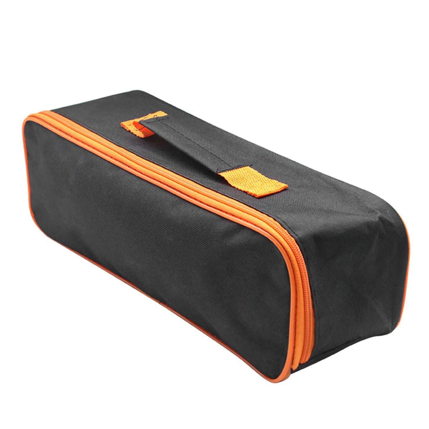 Tools Bag with Closure Zipper Handle Portable Oxford Cloth Storage Bag for Electricians Car Vacuum Cleaner Tools Peaceful Pleasures Health and Wellness black