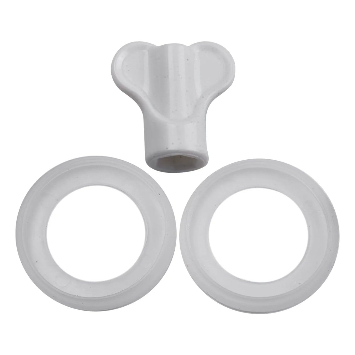 2-Pack Stainless Steel Toilet Seat Hinges with Adjustable Knobs