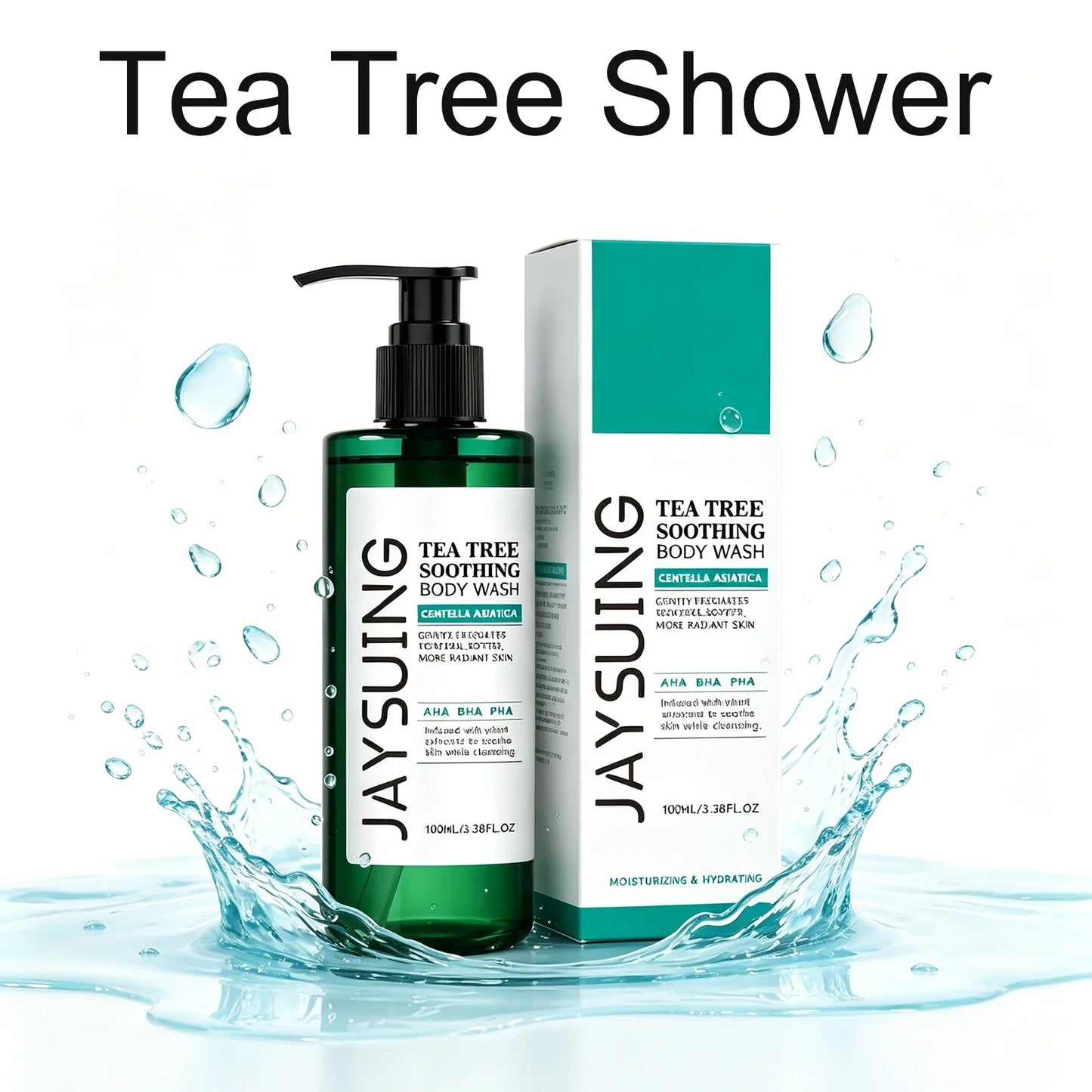 Tea Tree Body Wash – AHA BHA Exfoliating Shower Gel