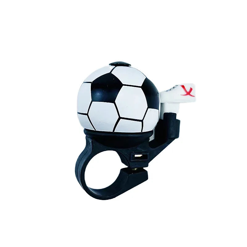 Kids' Football Cartoon Bicycle Bell | Mini Handlebar Bike Bell
