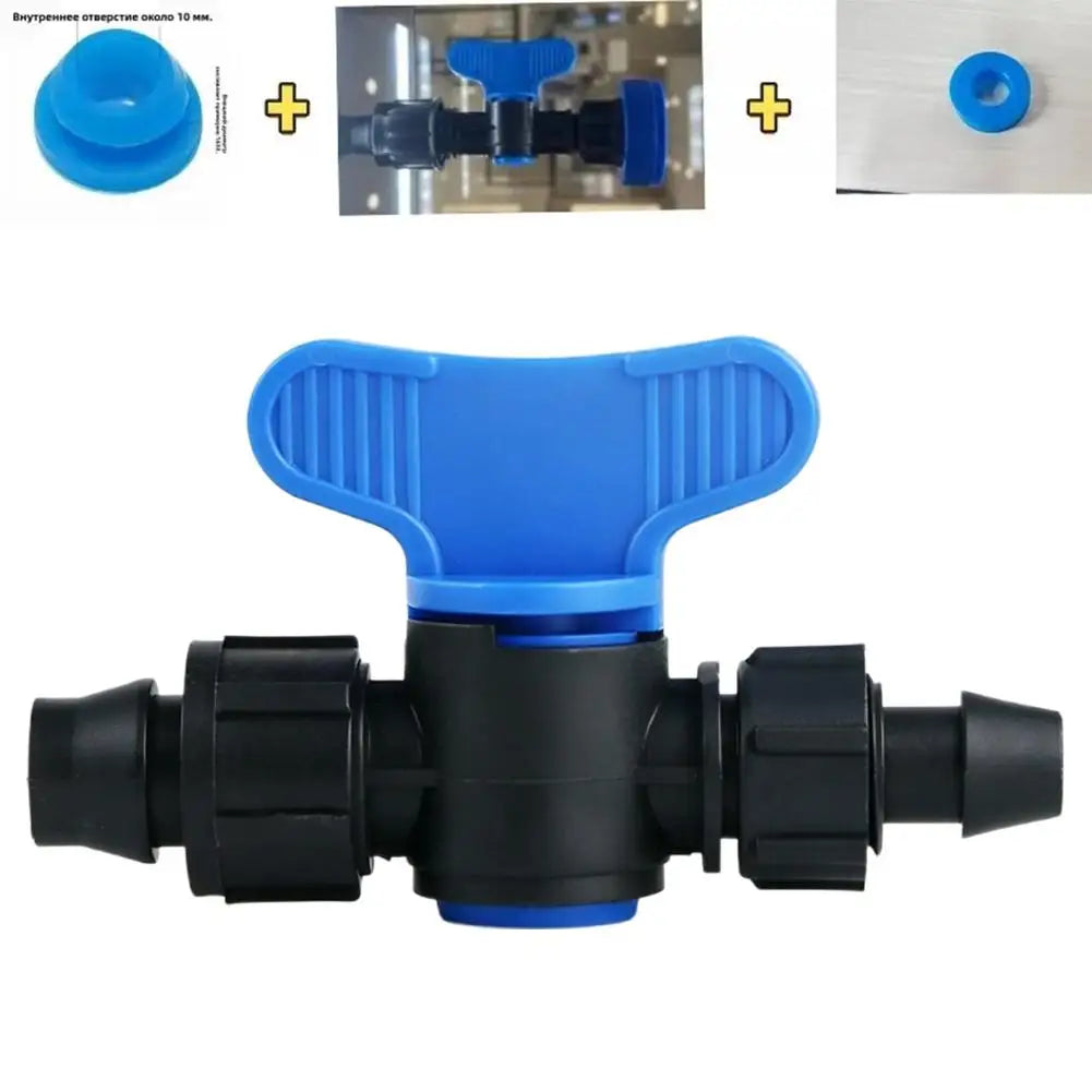 PE Pipe Bypass Valve Plastic Switch Valve for Micro Spray Drip Irrigation System Water Pipe Connector Drip Irrigation System Peaceful Pleasures Health and Wellness