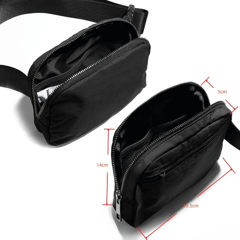 Multi-Functional Sports Crossbody Waist Bag – Waterproof Nylon