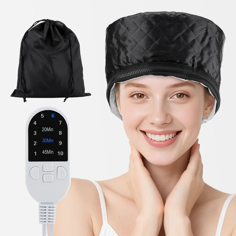 URGGU 10-Level Electric Hair Steamer Cap | Thermal Treatment Hat