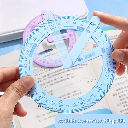 360 Degree Activity Angle Teaching Tool Student Math Protractor Peaceful Pleasures Health and Wellness