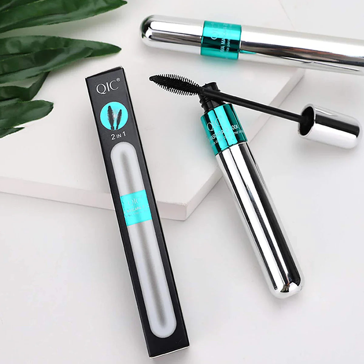 QIC Silk Fiber Mascara – Waterproof, Volumizing & Lengthening
