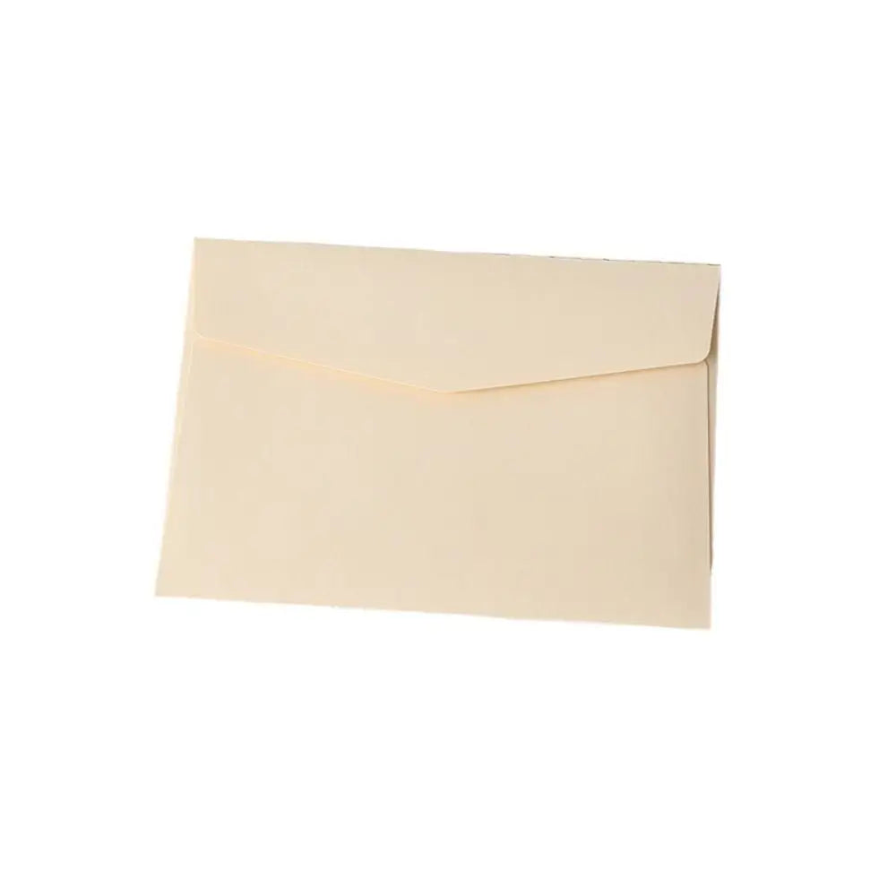10pcs Mini Macaron Color Envelopes Blank High Appearance Macaron Color Greeting Cards Candy Color DIY Packing Envelope Peaceful Pleasures Health and Wellness beige