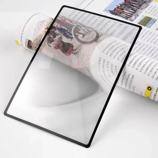 A5 Magnifying Reading Glass Lens Plate PVC 180X120mm Book Page Peaceful Pleasures Health and Wellness