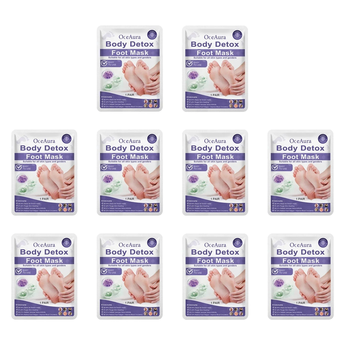 OceAura Foot Peel Mask – Exfoliate Dead Skin & Soften Calluses