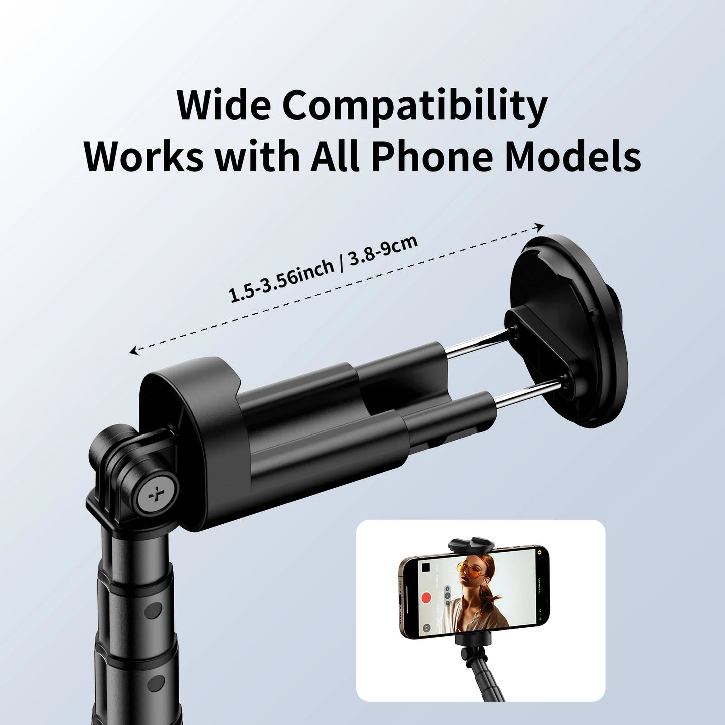 1.7M Extendable Selfie Stick Tripod Stand Bounce Phone Holder 360° Rotation With Bluetooth Remote Control for Travel Photography Peaceful Pleasures Health and Wellness