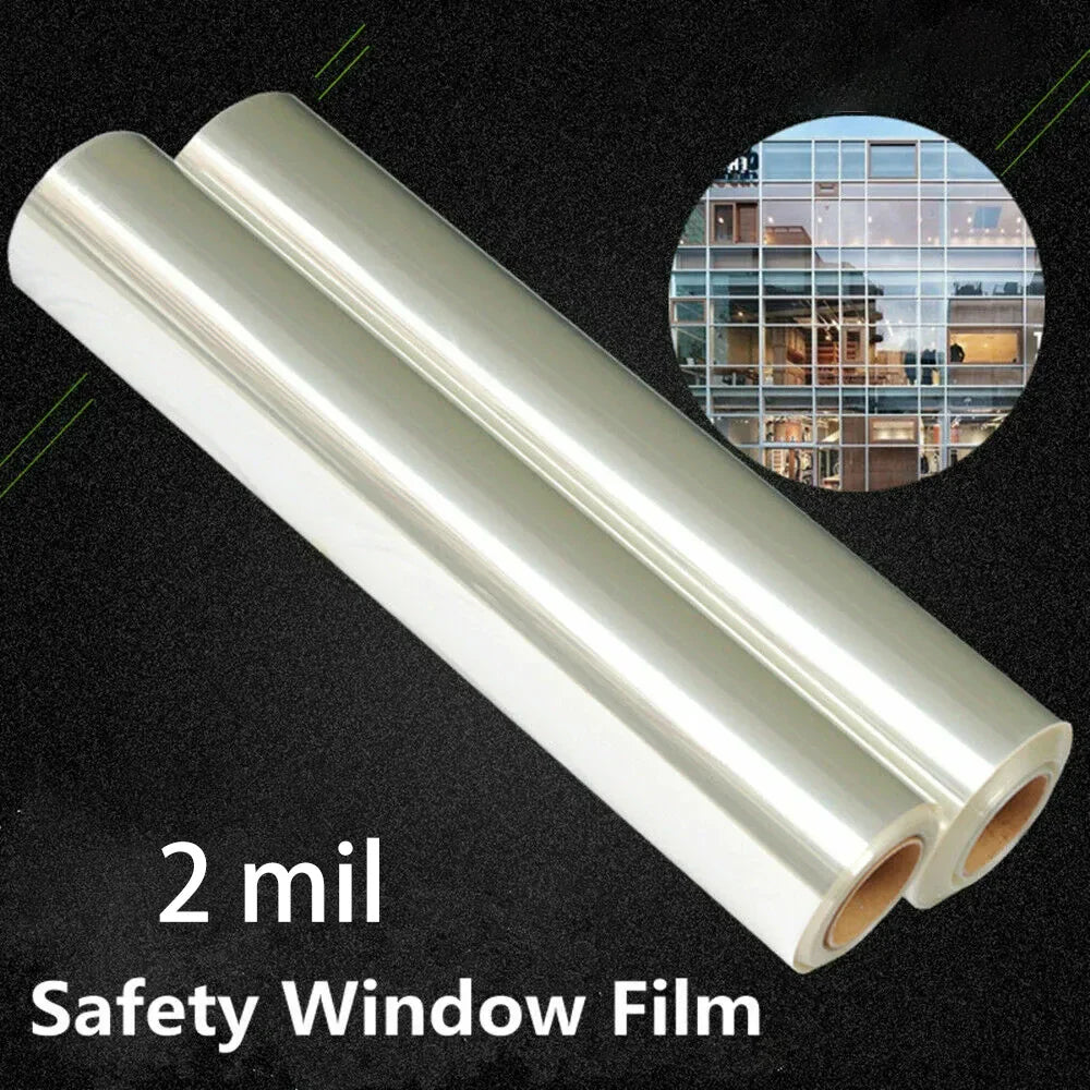 Shatterproof Safety Window Film – Clear PET Home & Office