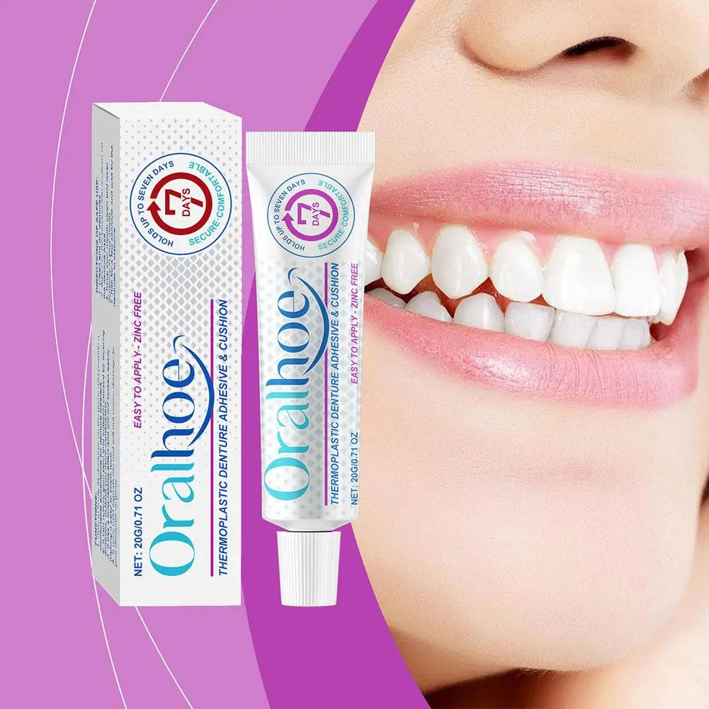 Reusable Thermoplastic Denture Adhesive Silicone Fix Gel 20g