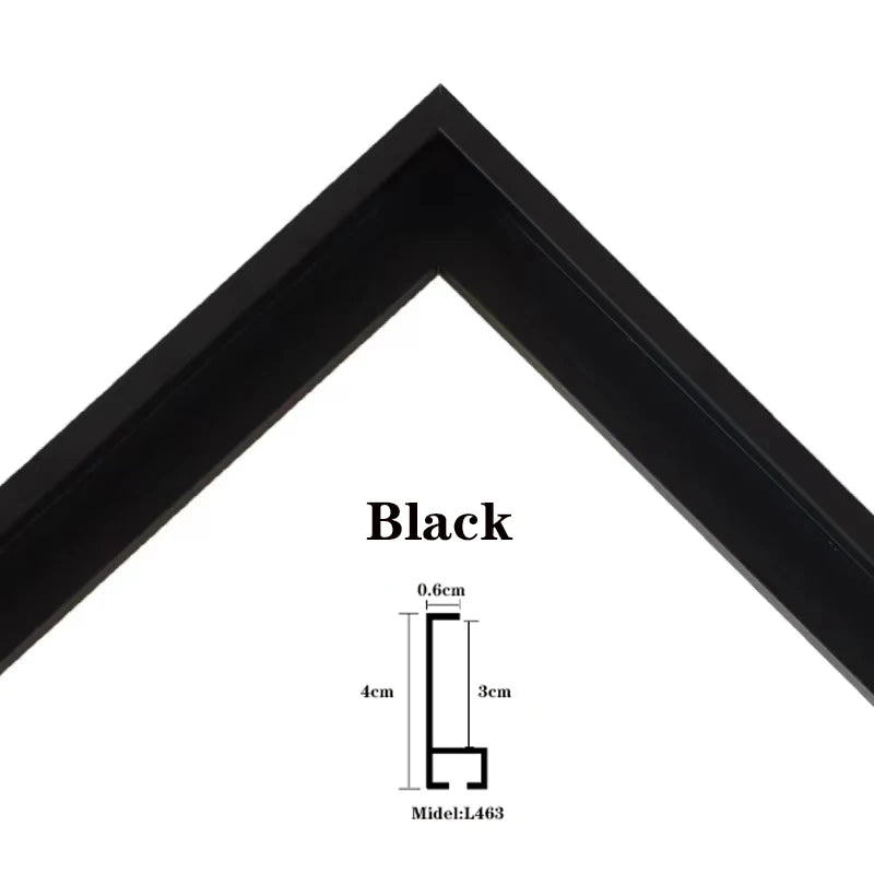 Customizable DIY Aluminum Alloy Floating Metal Photo Frame Wall Art Canvas Photo Frame 70x140cm,100x100cm,60x120cm，etc Peaceful Pleasures Health and Wellness black customized 3